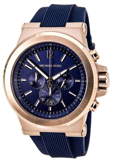 michael kors blue chronograph watch|Michael Kors chronograph watch men's.